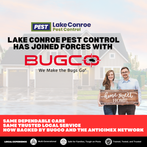 Lake Conroe Pest Control has Joined Forces With BUGCO