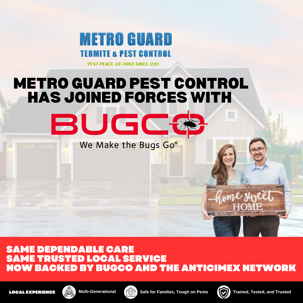 Metro Guard Pest Control Has Joined Forces With BUGCO
